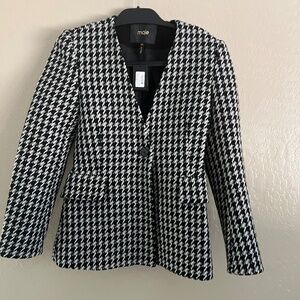 NWT Maje Plaid Blazer